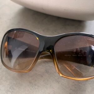 Versace Black and Brown Gradient Sunglasses